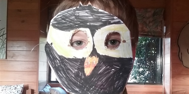 Ben's hoiho mask.